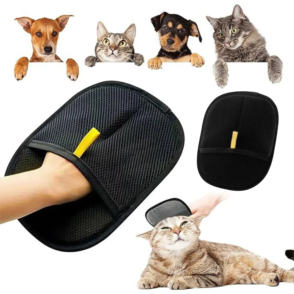 Cat Hair Cleaner Pet Gloves Household Hair Remover Cat Dog Hair Remover Brush Remover Hair Sticking Device Home Hair Scraper